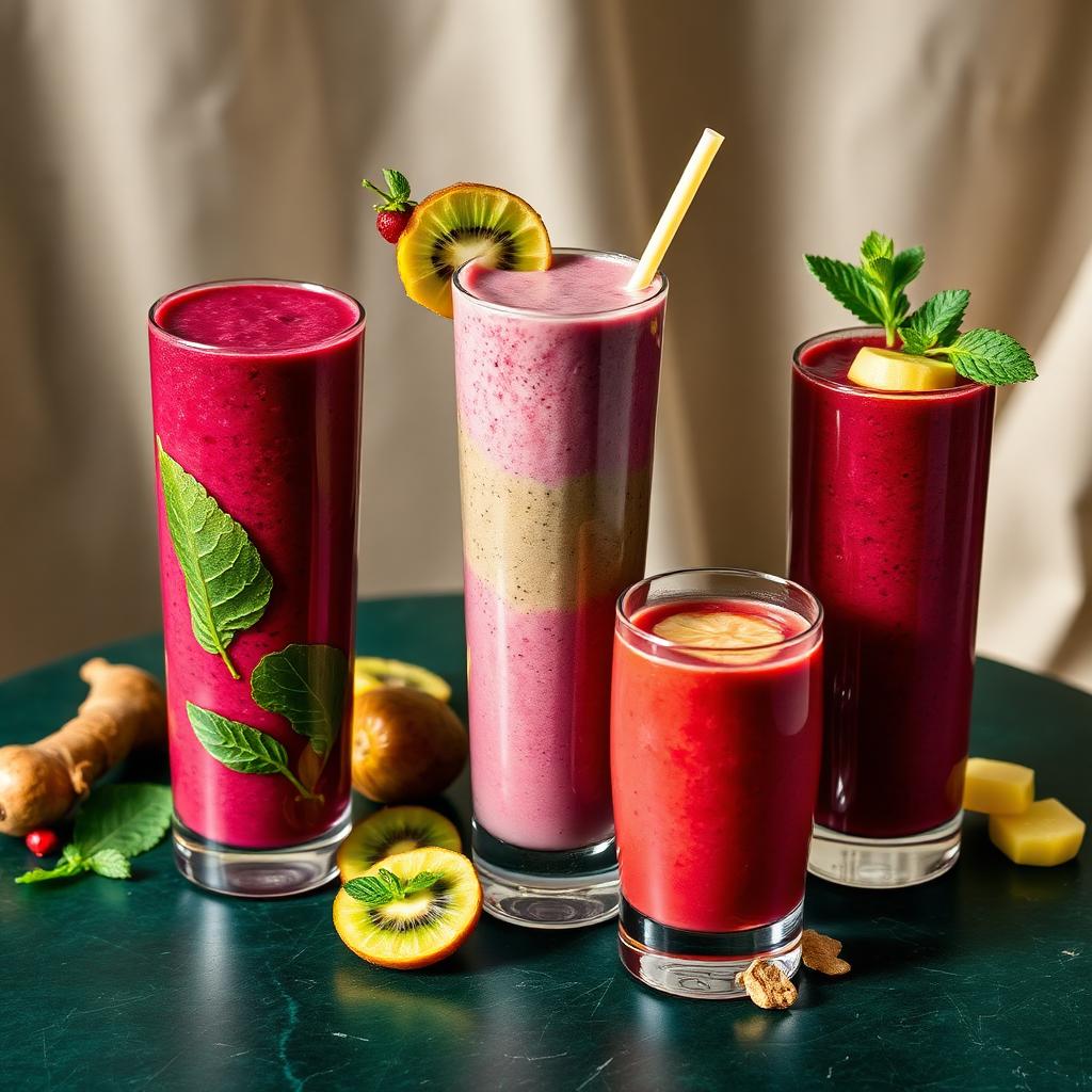 Beetroot and zobo wellness smoothie