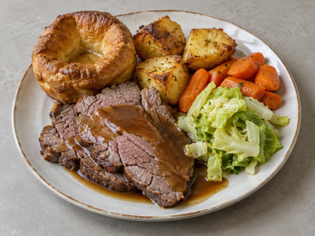 Roast beef with Yorkshire pudding